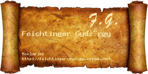 Feichtinger György névjegykártya